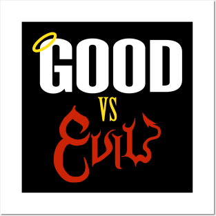 Good vs evil Posters and Art